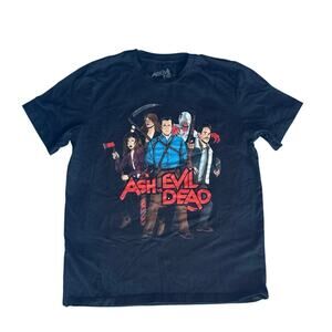 Ash vs Evil Dead T-Shirt Unisex Small Black 2013 Cast Graphic Horror Tee